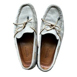 Richards Selaria Gray Slip on Suede Loafer sz 7 Euro 39